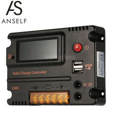 chargecontrollerpanel, Battery, solarpanel, lcd