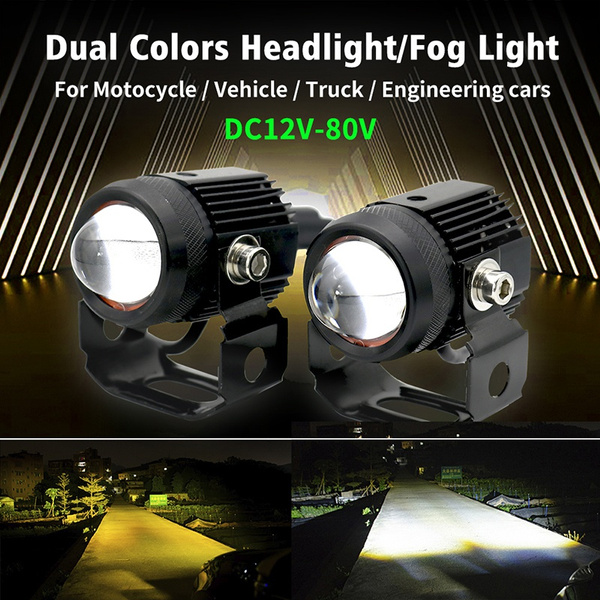 yellow white led light for bike