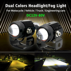 motorcycleheadlamp, led, dualcolorledlightbar, truckfoglightsyellow