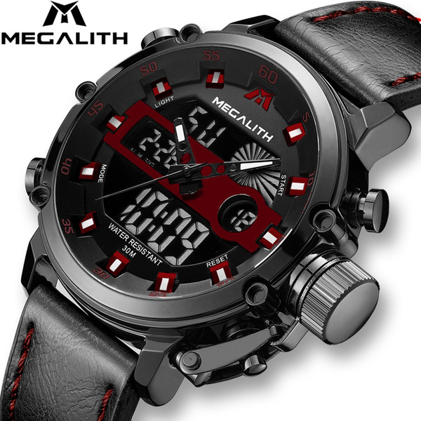 Megalith Gold Men Watch Top Brand Stainless Steel Watches Men Sport  Chronograph Waterproof Luminous Quartz Wrist Watches For Men - Quartz  Wristwatches - AliExpress