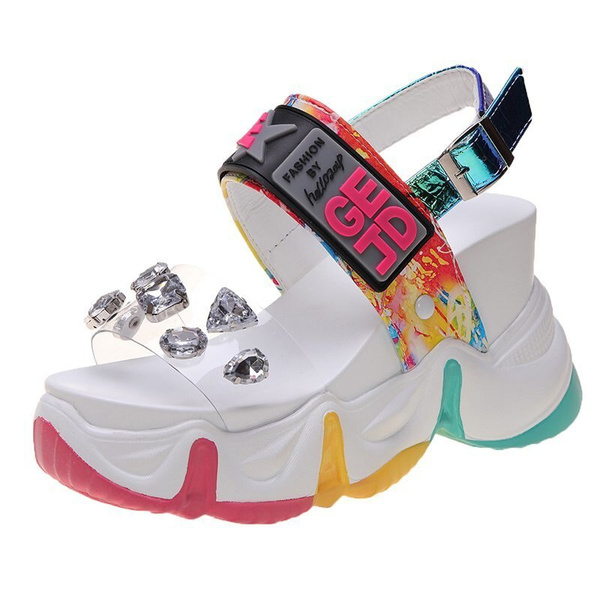 chunky platform wedges