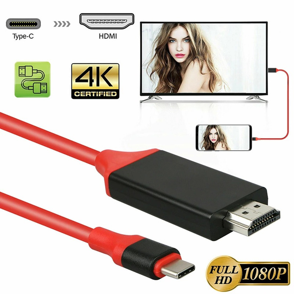 officiel chef entreprenør 2m USB C 3.1 To HDMI 4K Adapter Cables Type C To HDMI Cable for MacBook Samsung  Galaxy S9/S8/Note 9 Huawei USB-C HDMI | Wish