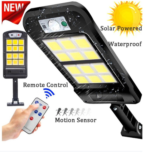 Solar Street Light, Solar Powered Motion Sensor PIR Outdoor Lamp with ...