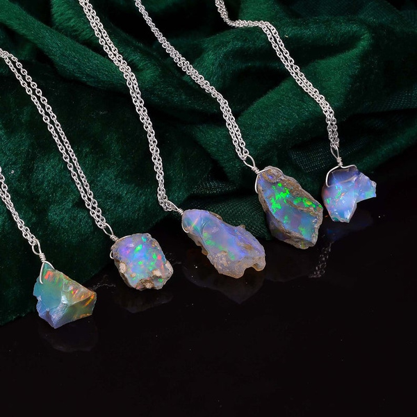 Vault Discovereies Australian Crystal Opal Necklace, 14K - QVC.com