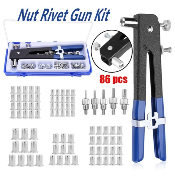 M3/M4/M5/M6/M8 Rivet Gun Kit ,Type A/B/C/D/E Manual Rivet Nut Tool Kit ...