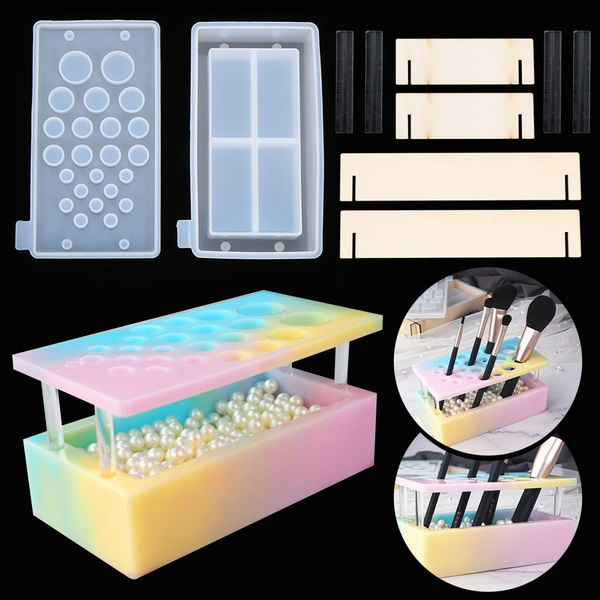 Mold Silicone Casting Mould Makeup Case Molds Makeup Brush Holder Organizer Mold Silicone Casting Mould Makeup Case Molds Makeup Brush Holder Organizer