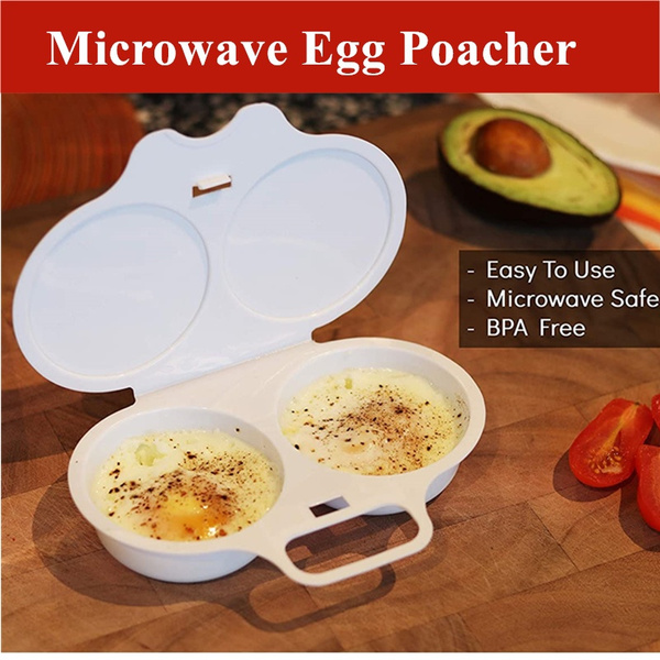 Microwave Egg Poacher Easy To Use Microwave Safe Egg Cooker With Lid Microwave  Egg Maker Makes Perfect Eggs In Minutes Microwave Cookware
