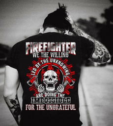 Fashion, led, Shirt, firefightershirt