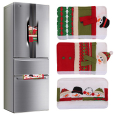 Dishwasher, snowmanfridgehandlecover, microwaveovencover, Christmas