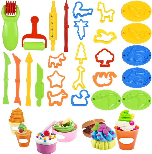 26PCS Plasticine Tools and Cutters for Toddlers Kids Children