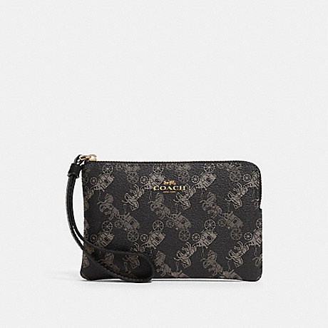 Coach grey online wristlet