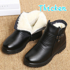 cottonshoe, Winter, casual leather shoes, leather