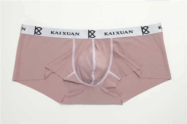 Seamless Men Boxers Luxury Boxers Underwear Spandex 3D Crotch Boxer Nylon  Underwear Shorts Slips