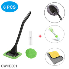 carcleaningkit, detachablehandlebrush, microfiberdusterbrush, windshieldcleanerbrush