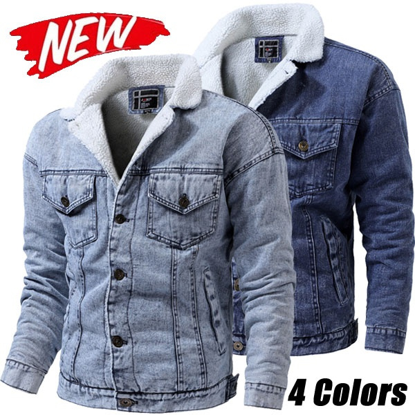 Men Casual Denim Jacket Men 
