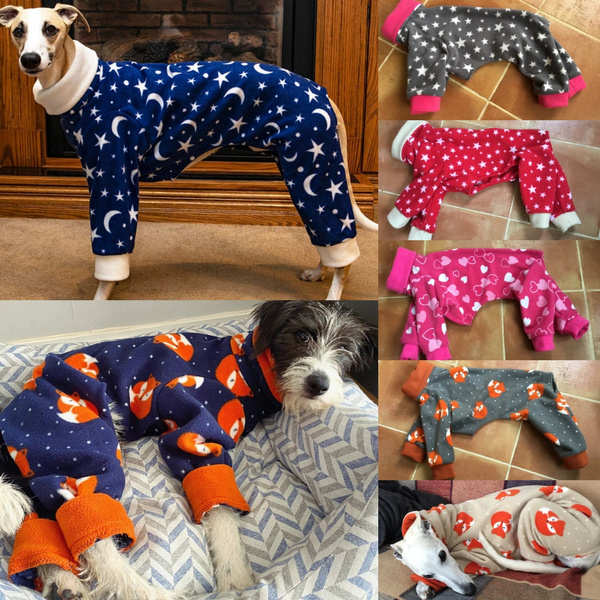 niettemin Recensie Dynamiek Pet Cat Dog Pyjamas Sighthound Italian Greyhound Star Fox Print Coat Long  Sleeved High Collar Cotton Pyjamas for Pet Dogs Cats | Wish