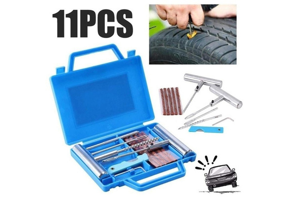 Details about / 11pcs Tire Repair Kit Car Van Motorcycle Bike Tires Professional Repairing Set