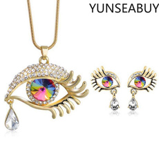 Chain Necklace, Fashion, eye, teardrop