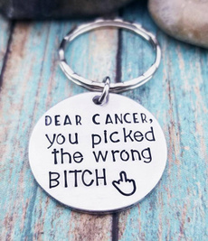 cancersurvivor, cancerawarene, cancerkeychain, Key Chain