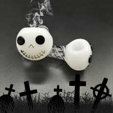 Smoking, Head, skeletonhead, art