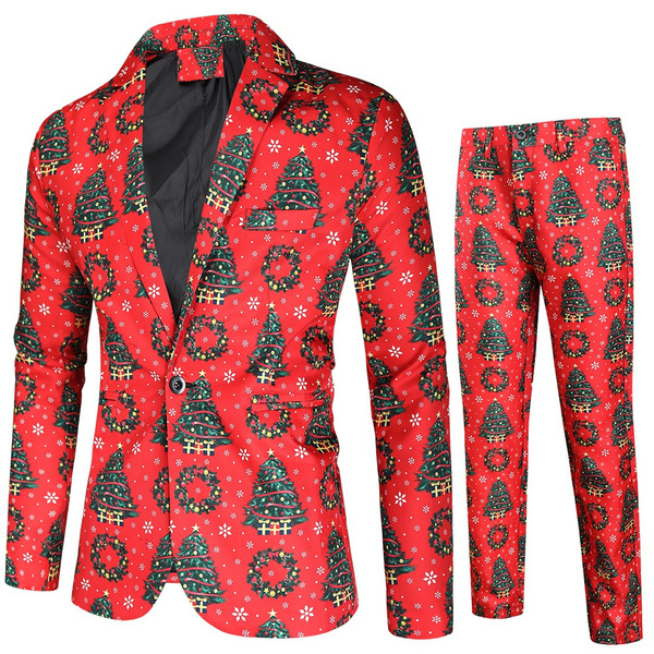 christmas 2 piece suit
