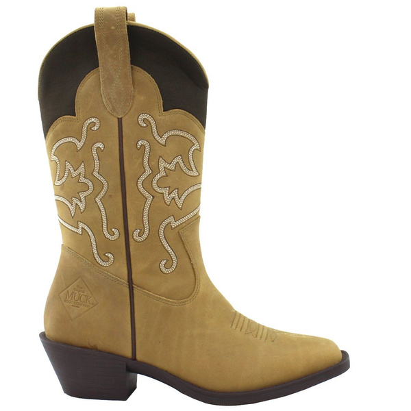 Extra Wide Women's Western Roper Womens Belle Metallic Square Toe