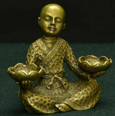 Brass, statuesfigure, carved, Chinese