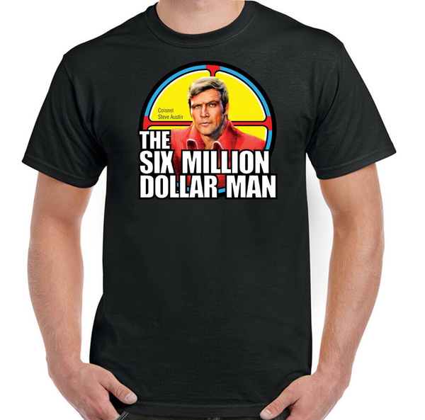 THE SIX MILLION DOLLAR MAN T-Shirt Mens 70s TV Show Bionic American ...