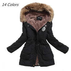 padded, Plus Size, hooded, Winter