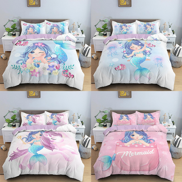 Pillow Case Mermaid Bedding Sets, Mermaid Bedding Twin
