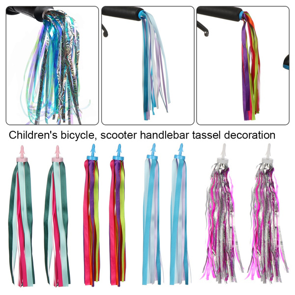 Bicycle Decoration Streamers Tassel Tricycle Handlebar Tassels Scooter Parts