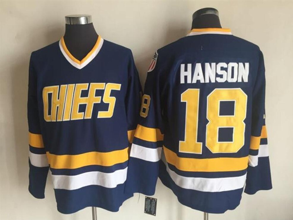 NEW**Slap Shot Hanson Brothers #18 Hockey Jersey Size Large