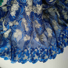 Blues, Lace, embroideryfabric, cordlacefabric