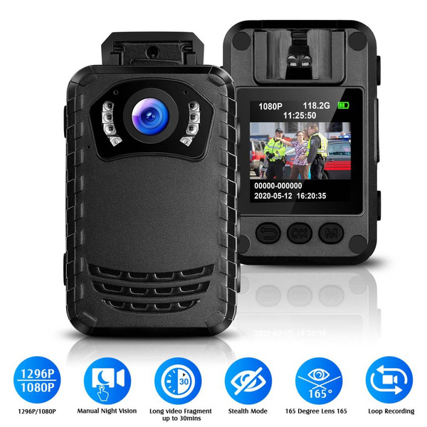 BOBLOV N9 Mini Body Camera Full HD 1296P Body Mounted Camera Small ...