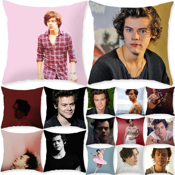 Cute Harry Styles Printed Pillow Singer Casual Cotton Polyester