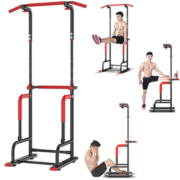 Dip Station Chin Up Bar Core Power Tower Pull Push Dip Stand