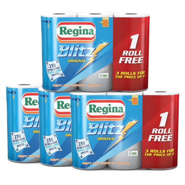 Regina Blitz Kitchen Roll Paper Towels 12 Rolls Wish   5f89b33f656f6c36654b686d Large 