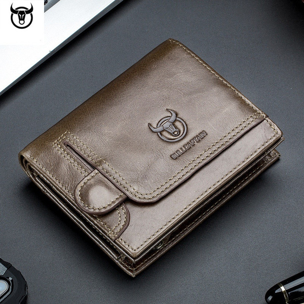 Luxury Genuine leather Men's Wallet with Coin Pocket Zipper