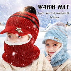 pompomcap, Fashion, hoodedscarfhat, baby hats