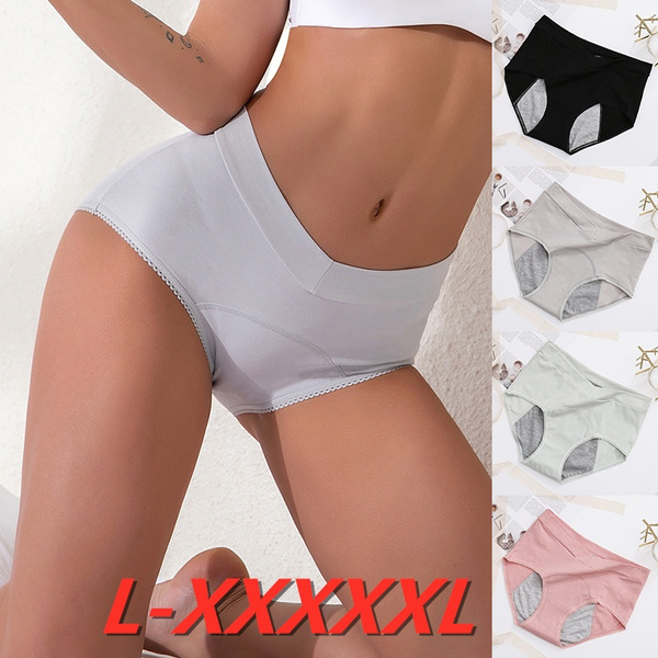 1PC Plus Size Panties Underwear Women Incontinence Leak Proof