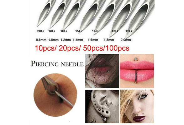 Piercing Needles, Body Modification, Body Jewelry, 20g 18g 16g 14g