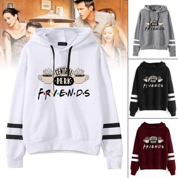 New Fashion Women Hoodies Friends Central Perk Printed Long Sleeve Plus Size Sport Sweatshirt