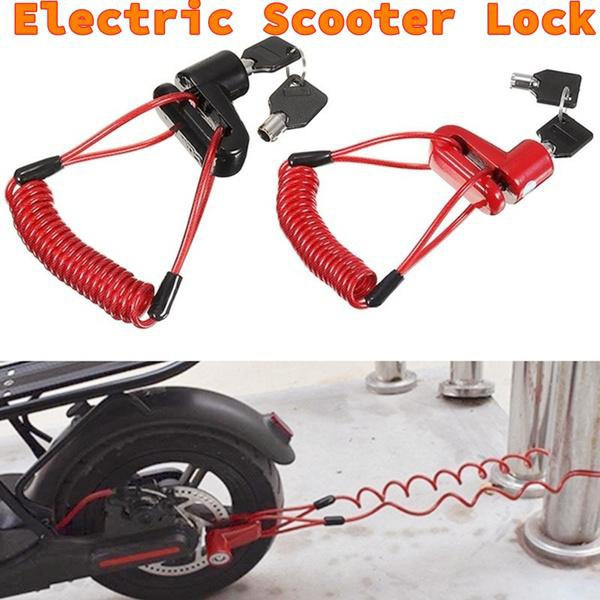 Electric Scooter Lock Anti Theft Disc Brake Locking Mechanism For M365 Durable 