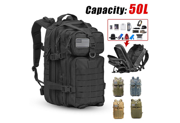 Large Capacity 50l Mochila Militar Tactical Backpacks 3p Softback