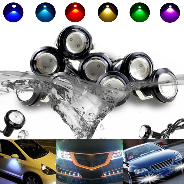 23/18 MM Car Eagle Eye DRL Led Daytime Running Lights LED 12V Backup