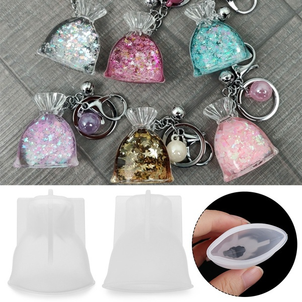 3D Lucky bag Mold Epoxy Resin Jewelry Mould Casting Craft Tool Purse Silicone 