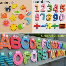 Toy, Wooden, Stickers, Numbers