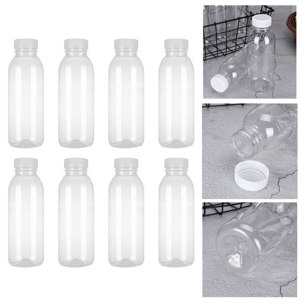 Glass Water Bottles, Reusable Glass Juice Bottles With Black