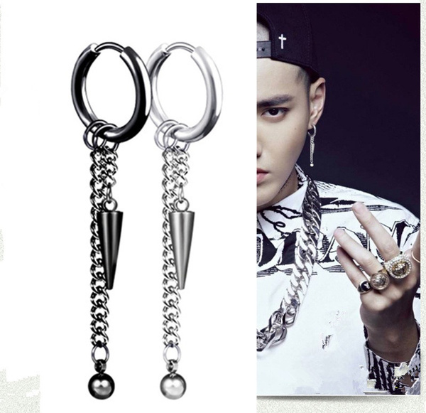 Kpop Earrings Men 