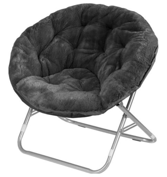 Oversized Moon Chair Seat Stool Saucer Soft Folding Home Living